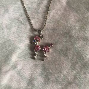Pink Poodle Necklace